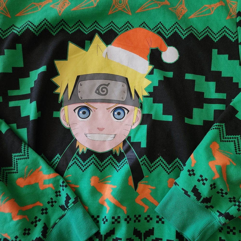 NARUTO RUNNING CHRISTMAS SWEATER - Picture 2 of 4
